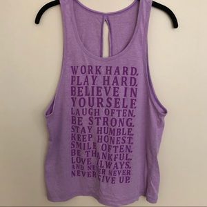 Lorna Jane Work Hard Play Hard Tank